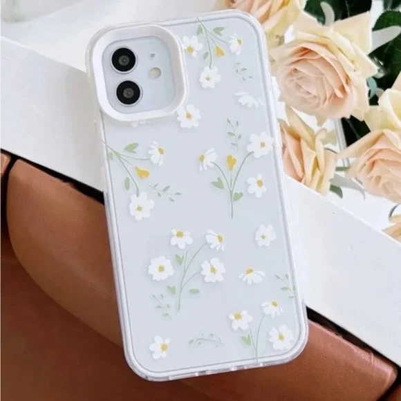 ⚠️Clearance🫧iPhone 14/Pro/Pro Max/Plus Cute Floral Clear Protective iPhone Case - Picture 2 of 4